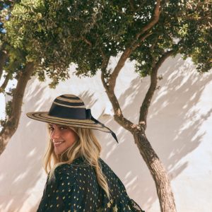 ENDLESS312 | Black Stripe Floppy Beach Hat
