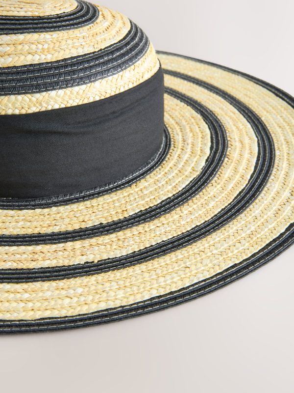 ENDLESS312 | Black Stripe Floppy Beach Hat - Image 4