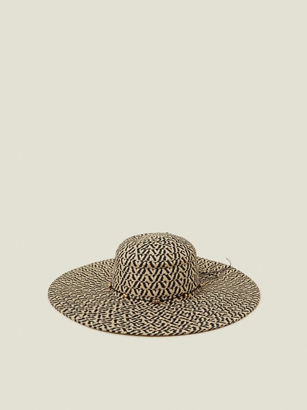 ENDLESS306 | Black Two Tone Floppy  Hat