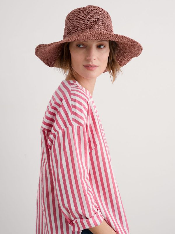 ENDLESS311 | Pink Sculpture Garden Wide Brim Sunhat