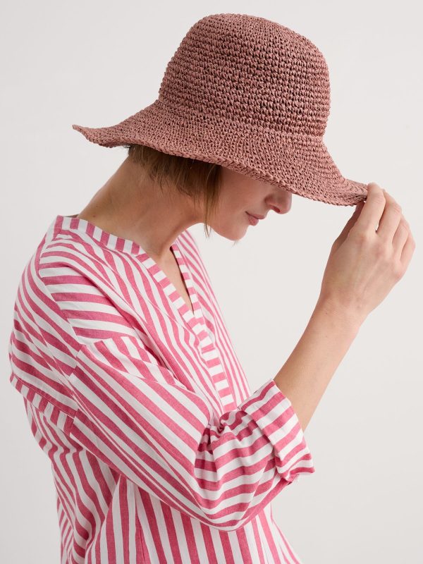 ENDLESS311 | Pink Sculpture Garden Wide Brim Sunhat - Image 2