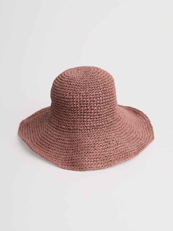 ENDLESS311 | Pink Sculpture Garden Wide Brim Sunhat - Image 3