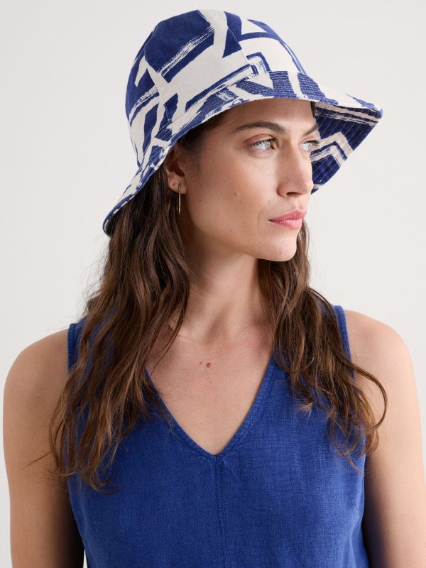 ENDLESS309 | Blue Celia Cotton Sun Hat - Image 2