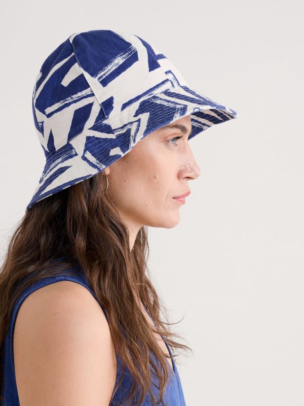ENDLESS309 | Blue Celia Cotton Sun Hat - Image 3