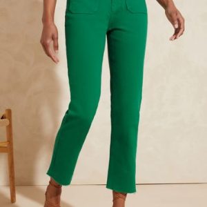 ENDLESS267 | Green Slim Crop jeans