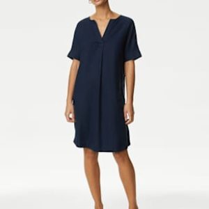 ENDLESS290 | V-Neck Knee Length Shift Dress