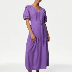 ENDLESS292 | Tie Waist Midaxi Shift Dress