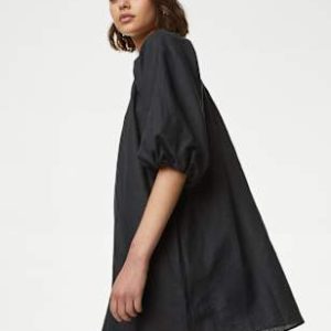 ENDLESS287 | Puff Sleeve Mini Smock Dress