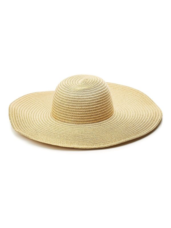 ENDLESS303 | Natural Verona Wide Brim Striped Floppy Hat