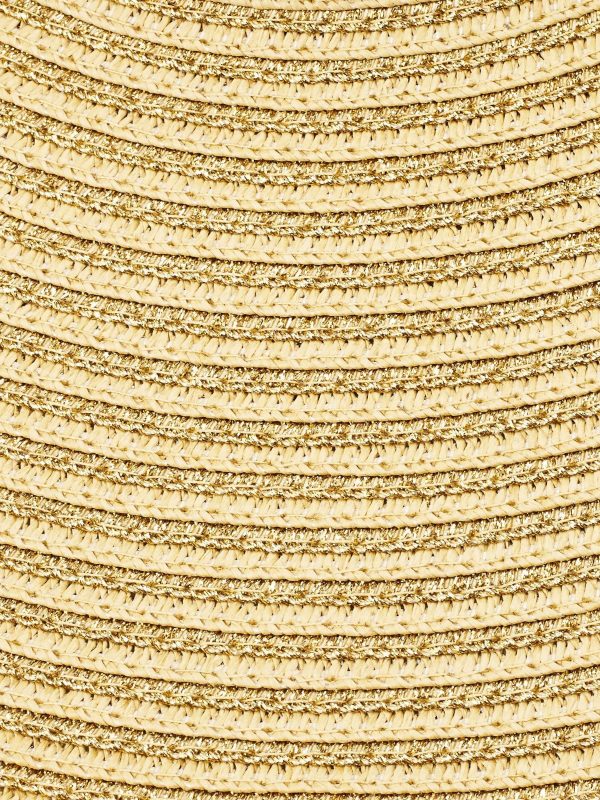 ENDLESS303 | Natural Verona Wide Brim Striped Floppy Hat - Image 3