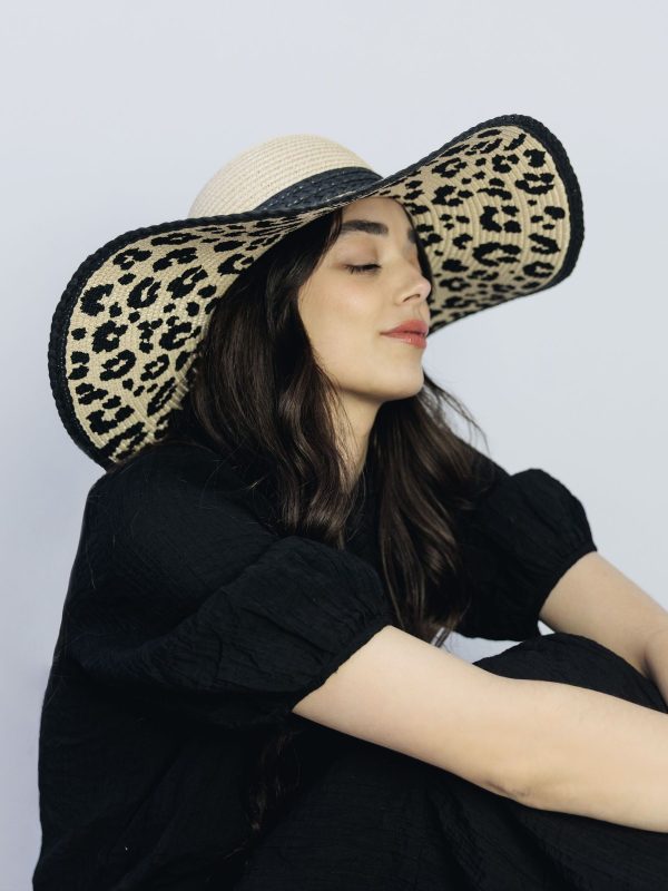 ENDLESS304 | Natural Secret Leopard Floppy Hat